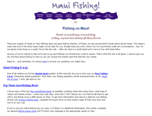 Tablet Screenshot of mauifishing.com